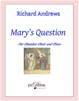 Mary's Question SATB choral sheet music cover